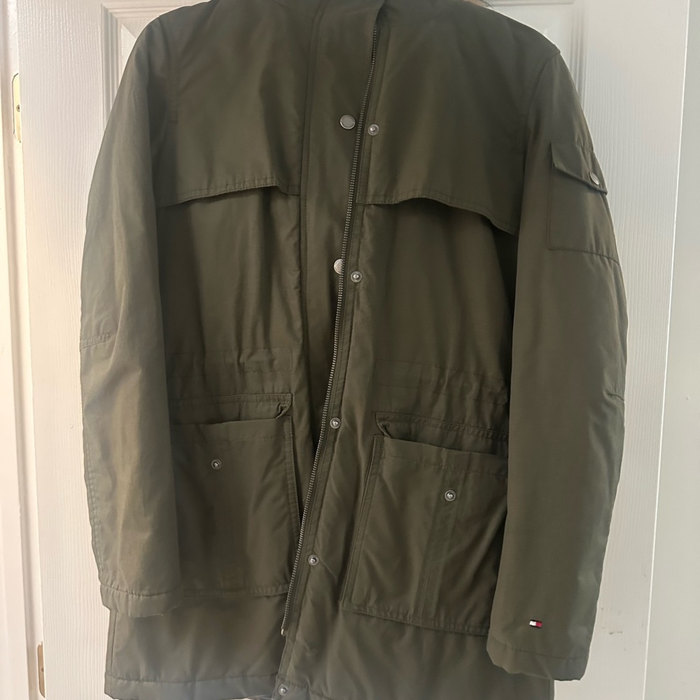 Tommy Hilfiger Olive Green Military Field Jacket